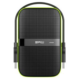 SP Silicon Power Armor A60 1TB Rugged External Hard Drive, Military-Grade Shockproof Water-Resistant USB 3.0 Portable HDD for Desktop Laptop PC Mac Computer, Green image 1