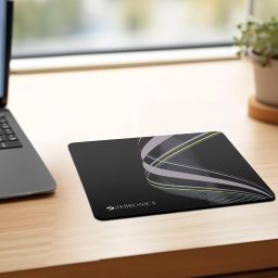 ZEBRONICS MSP-X1 Mouse Pad, for Speed and Precision Operation, Smooth Cloth Surface, Roll and Go, Optimised for All Mouse Sensors, Anti Slip Rubber Base, Surface of 232 x 182 mm image 2