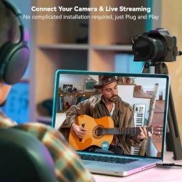 Atdaraz HDMI Capture Card,USB C Video Capture Device,4K USB to HDMI Capture Card for Live Streaming Gaming Recording Teaching Meeting Work with OBS Studio, 4K Input 1080P Output (Z29B) image 4