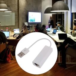 BUT INDIA USB 2.0 to RJ45 Ethernet Adapter, 10/100 Mbps, Driver-Free, Windows/Mac/Linux Compatible, Compact, White image 4