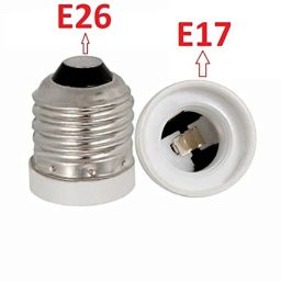 YI Lighting - UL-Listed - E26/E27 to E17 Socket, Medium Edison Screw for Intermediate E17 Fan Screw Bulb Adapter Converter Socket Reducer image 1