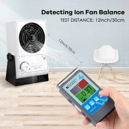 NEWTRY Handheld Digital Electrostatic Field Meter Tester 0~20KV Portable Ion Balance Tester 0~200V for Fiber Yarn Fabric Carpet Board Paper Rubber image 3