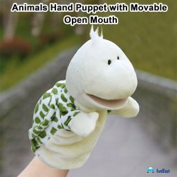 FunBlast Plush Animals Hand Puppet – Movable Mouth, Storytelling Toy for Kids, Soft Puppet, Fun Play Learning Toys (Turtle) image 4