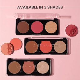 CHEEK-A-BOO Blusher & Highlighter Palette For Face Makeup | Shade-02, image 5