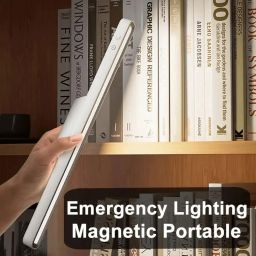 Gesto Magnetic Recharbale Desk Lamp 3 Color Under Cabinet Light with Adjustable Brightness | Desk Light for Office Table| Battery Operated Reading Lights with Remote-Plastic image 4