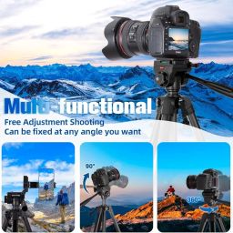 Tripod Stand for Mobile Phone and DSLR Camera for Best Video Recording Shoot 360 Rotaion 61 Inch (5 Feet) Suitable for iPhone image 1