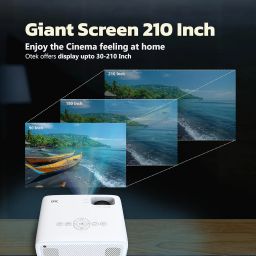 Epic Smart Projector 1080P Native Full HD | 6000 Lumens | 4K Support | 210" Large Display |Bluetooth 5.3 | 2 HDMI, USB | 50,000 Hrs LED Lamp | 5W Speaker | Home, Office & Classroom Projector image 4