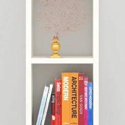 Mahaakaay Sumwud Royal Free Standing Wall Mounted with Fastners Bookcase Book Shelf Display Rack White (Engineered Wood) image 2