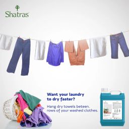 Shatras Liquid Detergent, Suitable for top load & front load Detergent for Machine and Hand Wash, Eco friendly, Natural liquid detergent for all type of clothes(5L) image 2