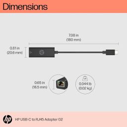 HP USB-C to RJ45 Adapter G2 image 2