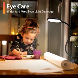 iFalarila 61 LED Desk Lamp with Night Light, 1 Hour Timer, USB Charger, 5M Remote Control for Book/Work/Bed/Table image 2