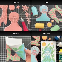 Speedball Block Printing Ink Starter Set image 5