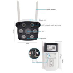 TECHNOVIEW 5 MP 4G Bullet Security Camera Full HD 1080P Colored Night Vision Two-Way Intercom Live View SD Card Recording Waterproof Motion Detection (4g Sim Based Bullet Camera) image 1