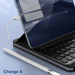 ABRALE USB C to Pencil 1st Gen Adapter, USB-C Female to Lightning Female Adapters for APL Pen 1 Generation Type C iPencil Charging Adapter for iPad 10 2022 Bluetooth Pairing Charger Converter image 2