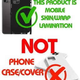 90STETHIX Mobile Skin Sticker Wrap | Compatible for iPhone 16 | Scratchproof Matte Finish | (Coverage - Back+Side+Camera+Logo Cut) (Design-162) image 1