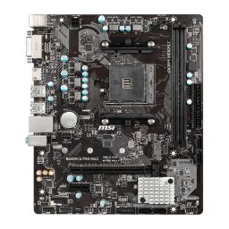 MSI B450M-A PRO MAX ProSeries Motherboard (ATX, 2ND and 3rd Gen, AM4, M.2, USB 3, DDR4, DVI HDMI, Crossfire) image 1