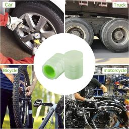 STYLEAWAY 4 Pcs Wheel Lights Cap Light Car Bike Wheel Tire Valve Caps Radium Cycle Tyre Light Air Cover Glow Radium Light Neon Universal (Pack of 1 Multicolor) image 4