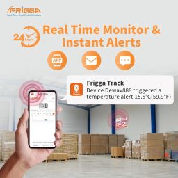Frigga V5C Non Li 4G/5G Real Time Temperature Data Logger Single-Use 28800 Points Remote Digital Temperature Humdity Positioning Monitor 60 Days Cold Chain Logistics High Accuracy image 2