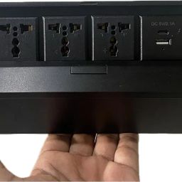 Aplink Conference Table Power Outlet Type-C Fast Charging Pop Up Table Hub Connection Box with 3AC Outlets and USB Port for Conference Room Kitchen Countertop image 1