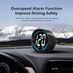 AZIJYV GPS Speedometer,Heads Up Display for Cars H2,Universal HUD Speedometer with USB Connection,Plug and Play,Displays MPH,Compass,Over Speed Alert,for All Vehicles image 1