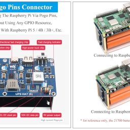Uninterruptible Power Supply UPS HAT Compatible with Raspberry Pi 5 / 4B / 3B+, etc, Type-C Bi-Directional Fast Charging, 5V 6A Output, Supports Charging and Power Output at The Same Time image 4