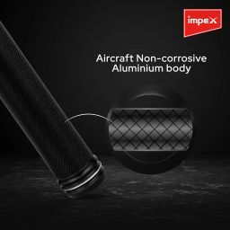 Impex Torch Light | Rechargeable LED Flashlight with 4000 mAh Lithium Battery | Sharp and Long Beam Range | 2000 M Long Range Machined Aircraft Aluminum Body | 1 Year Warranty | Lumin X21 image 5