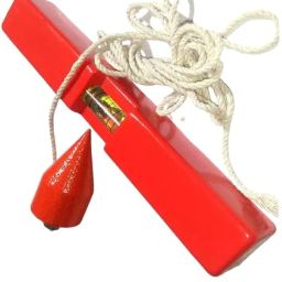 Sprit Level Full Working & Matal Plumb Bob Drawing Instruments Plumb Bob Tool/Plumb and Levels with Spirit Level (Red) - Set of 2 Items image 2