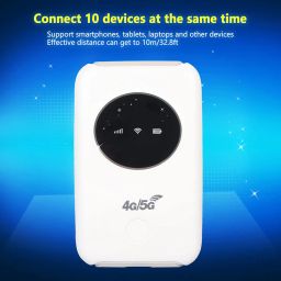 4G LTE USB WiFi Modem, USB WiFi Access Points Memory Box, 300Mbps Unlocked 5G WiFi SIM Card Slot, Built-in Wireless Portable WiFi Router image 2