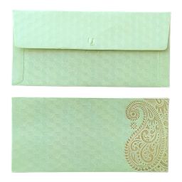 Pack of 25 Matellic 5 Colours of 5 Each Randomly Picked Colourful Designer Shagun Lifafa/Money Gift Envelope with Golden Ambi for Gifting Money on any occasion image 5