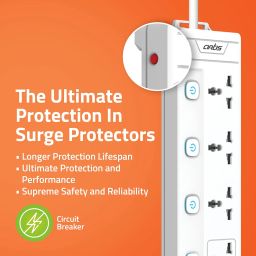 Artis AR-4MS 4 Universal Sockets with Multi Switch Surge Protector image 3