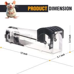 Big Rat Trap cage for Mouse - No Kill Reusable Catch and Release Smart Catcher for Home (1) image 4