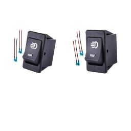 club bollywood The Style Sutra Pair 35A 12V Driving Fog Lamp Rocker Toggle Switch W/Red + Blue LED Light|Motors | Parts & Accessories | Car & Truck Parts |2 Pieces Light Toggle Switches image 2