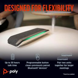 Poly (Plantronics) Sync 40+ Certified Speakerphone, Noise Reduction, Connect to PC/Mac via Included BT700 Dongle and Mobile via Bluetooth, Up to 30 Hours Talk time, Grey, 8G0X4AA image 5