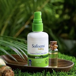 Softsens Baby Natural Mosquito Repellent Combo, 8 Hour Protection, DEET-Free, Spray 100ml, Fabric Roll-On - 8ml and After Bite Recovery 40ml image 2