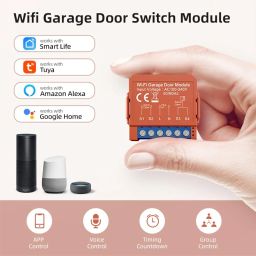 Alpa-R WiFi Smart Garage Door Controller, Voice & Remote Control with Real-Time Monitoring, Easy Installation, Complatible with Alexa & Google Home image 3