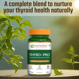 Pure Nutrition Thyro Pro - 60 Veg Capsules | With Ashwagandha, Iodine & Selenium | Supports Thyroid Function, Balances Hormones| Promotes Overall Wellness image 3