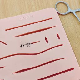 Opsys Premium Suture Practice Kit Including Large Silicone Suture Training Practice Pad and Suture Tool kit, Silicone Suture Practice Model for Medical Students image 5