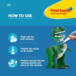 Fevikwik Precision Pro 8 GM | Strong all purpose instant glue for accurate repair | application on hard to reach places | mess free| Storable | Multi-use pack (Pack of 4) image 3