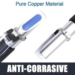 Salinity Refractometer Dual Scale 0-100‰ & 1.000-1.070 Specific Gravity Saltwater Refractometer with Automatic Temperature Compensation for Seawater and Aquariums, Marine Monitoring (0-100%) image 4