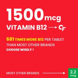 Carbamide Forte Vitamin B12 Supplements - Methylcobalamin 1500mcg Vitamin b12 tablets| B12 supplement for men & Women | Active form of b12-60 Tablets image 2
