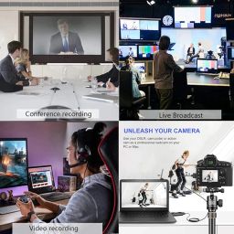 RuhZa Video Capture Card USB 2.0 4K HDMI Video Capture Card Device 1080P@60Hz Capture Card via OBS Connect DSLR Camcorder for Live Broadcast Gaming Streaming Teaching or Meeting image 5