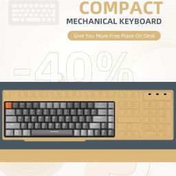 Varna Pro - Premium Mechanical Wireless Keyboard ; Bluetooth and USB Wireless dongle (Included), Multi Device Support for Upto 3 Hosts (Red Switch) image 5