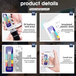 Serplex Digital Battery Capacity Level Tester - AAA/AA/9V/C/D/N/1.5V Button Mini Batteries Accurate Cell Power Checker (Not For Rechargeable), Silver image 5