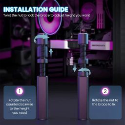 Graphics Card Bracket, Aluminum Alloy Graphics Card Holder Bracket, GPU Stand. Adjustable Height Graphics Card GPU Brace Support Video Card Sag Holder Bracket Support Desktop Computer image 2