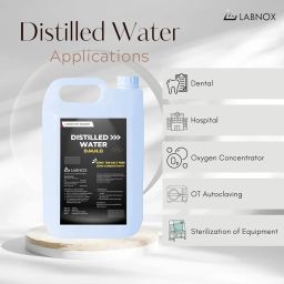 LABNOX Distilled Water | 5 litre | Pure Di-Ionised Distilled Water | For multipurpose uses Battery/Inverter, Autoclaving,Reagent water, Medical equipments image 5