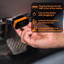 MODAXE Advanced Chipset OBD II Scanner Code Reader V2.2 Smart Car Vehicle Diagnostic Scanner Tool | Bluetooth 4.0 | Supports ODB2/OBDII Protocols | Compatible with Android & Apple iOS image 2