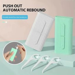 Compact and Convenient Portable Dental Floss Case for On-the-Go Oral Care: Includes Extra Floss, Ergonomic Design, and Durable Travel-Friendly Storage for Daily Freshness image 1