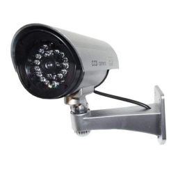PREZONE Dummy Security CCTV Bullet Camera with LED Light Indication - Pack of 1 image 1