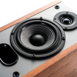 Edifier P12 Passive Bookshelf Speakers - 2-Way Speakers with Built-in Wall-Mount Bracket - Wood Color - Brown, Auxiliary image 2