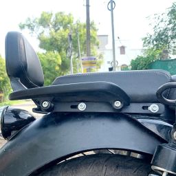 Vagary Back Rest Extender for RE Meteor 350 /Backrest Adjustable Plates (Black) image 2